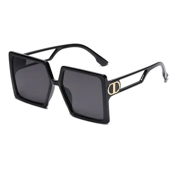 Módní Značka Náměstí sluneční Brýle, Ženy 2021 Vintage Sluneční brýle Odstíny Pro Ženy Luxusní Velkoobchod Černé Ženy UV400 Brýle