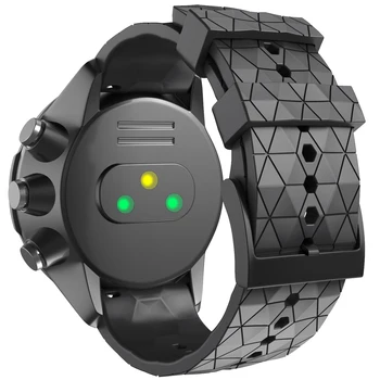 Měkké Silikonové Watchband pro hodinky SUUNTO 9 Baro Popruh 24mm Šířka Náhradní Silikonové Náramek pro SUUNTO Spartan/9 Baro Mědi Popruh