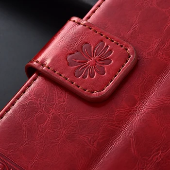 Nejnovější Peněženka pouzdro pro Huawei Honor 6A 6 Flip case Čest 6C Pro s Popruhem Čest 6C Případě Reliéf Kůže Flower Book Cover