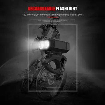 Nepromokavé Cyklistické Světla USB Nabíjecí Cyklo Svítilna na Kolo Přední Svítilna Kola, Příslušenství