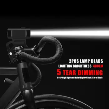 Nepromokavé Cyklistické Světla USB Nabíjecí Cyklo Svítilna na Kolo Přední Svítilna Kola, Příslušenství