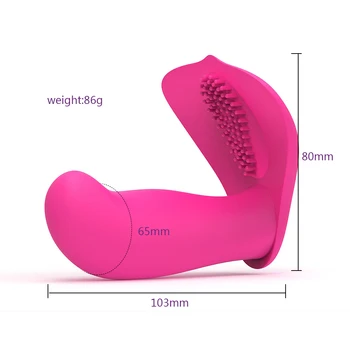 Nositelné Dildo Vibrátor Dospělý Sex Hračky pro Ženy G Spot Klitoris Stimulátor 10 Režimů Vibrace, Bezdrátové Dálkové Ovládání Kalhotky