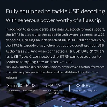 Nové FiiO BTR5 Přenosný Bluetooth Sluchátkový Zesilovač CSR8675 AptX HD LDAC USB DAC AAC iPhone iOS Android hi-fi Audio Dekodér