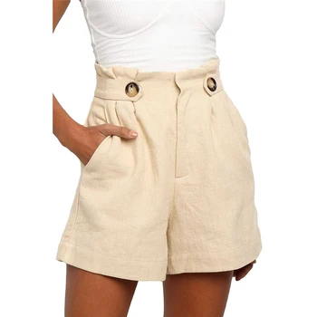 Nové Horké 2020 Letní Dámské Šortky Plus Velikosti Vysokým Pasem, Příležitostné Šortky Tlačítko Dámy Módní Krátké Kalhoty Streetwear Vysoce Kvalitní