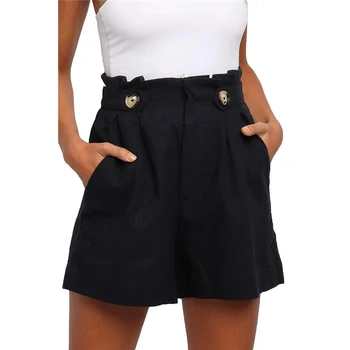 Nové Horké 2020 Letní Dámské Šortky Plus Velikosti Vysokým Pasem, Příležitostné Šortky Tlačítko Dámy Módní Krátké Kalhoty Streetwear Vysoce Kvalitní