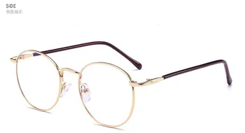 Nové klasické Ženy skončil krátkozrakost brýle lady retro Krátkozraký Brýle kovový kulatý rám předpis brýle -0.25 do -6.00