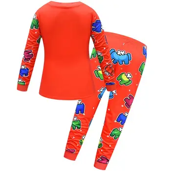 Nové Mezi NÁMI Hra Pyžama Sada Chlapci Dívky dětské Tričko + Kalhoty 2ks Oblečení, Děti, Dítě, Ležérní Domů Nosí Pyžamo Vestidoes