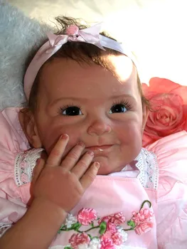 Nové Příjezdu 55CM vysoce kvalitní magnetický dudlík Realistické Ručně vyráběné Panenky Naživu Dívky Krásné Silikonové Reborn Panenka bebes