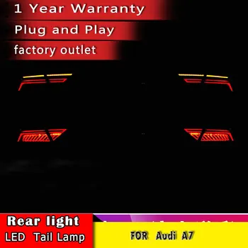 Nové zadní Světlo Příslušenství pro Audi A7 zadní Světla 2011-2017 LED zadní Světlo, Zadní Lampa pohybující se světlo směrovka Car Styling