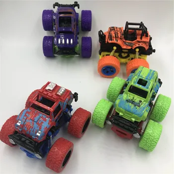 Nový Inerciální auta hračky Vozidel off-Road Čtyři-Kolo-Pohon Plastové Děti Hračky Auto Vytáhnout Zpět Auto Senzace
