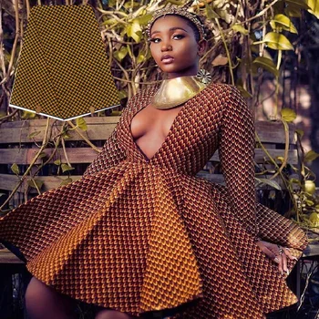Nový módní lady pěkné šaty africké nigérie kitenge vosk tisk tkaniny ankara dashiki skutečný blok opravdový