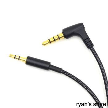 Nový černý Náhradní Audio kabel Kabel drát s dálkovým a mikrofon AKG AKG Y40 Y45BT Y50 Y55 sluchátek