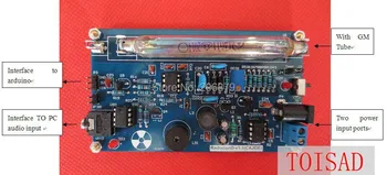 Novější Upgrade Sestaven DIY Geige Geiger Counter Kit Jaderného Záření Detektor GM Trubice, Konektory, Desky