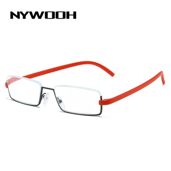NYWOOH TR90 Půl Frame Muži Brýle na Čtení Ženy Anti Blue Light Dalekozrakosti Brýle Presbyopie Brýle s pouzdrem