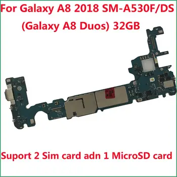 Odemkl Hlavní Desce 32GB 64GB Logic Desky Pro Samsung Galaxy A8 2018 A530F SM-A530F/DS(Galaxy A8 Duos A530FD)