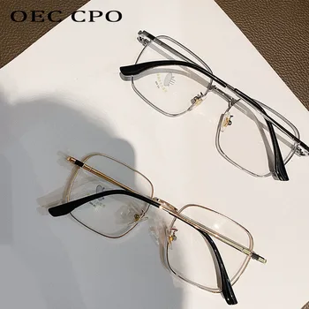 OEC CPO Fashion Square Brýle Ženy Jasné, Čočky Transparentní Brýle Muži Vintage Optické krátkozrakost Brýle Rám Ženy O864