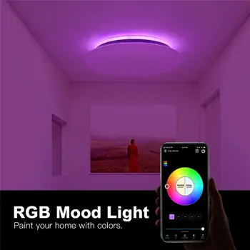 OFFDARKS Inteligentní LED Stropní Světlo LXD-XG36 WIFI Hlasové Ovládání RGB Stmívání, Ovládání APLIKACE Obývací Pokoj Ložnice Kuchyň Stropní Svítidlo