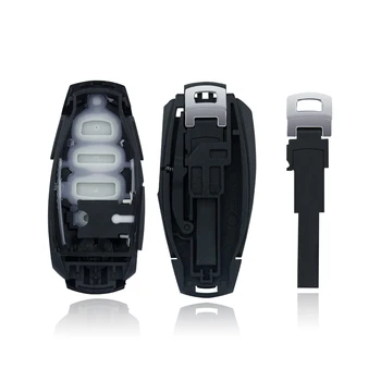 OkeyTech 3 Tlačítko Náhradní Bezklíčový Vstup Smart Remote Auto Klíč Shell Případě Fob pro VW Volkswagen Touareg 2011-