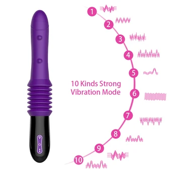 OLO Sex Stroj, Automatické Teleskopické Stimulace Korálek Dildo Vibrátor Sexuální Hračky pro Ženy, Ženské Masturbace