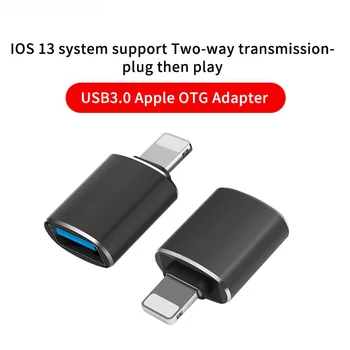 OTG Adaptér Pro iPhone 11 Pro XS MAX XR-X 7 8 Plus Blesk Fotoaparátu Adaptér Převodník Dat SD Kartu, U Disk zkratka pro iPad IOS 13