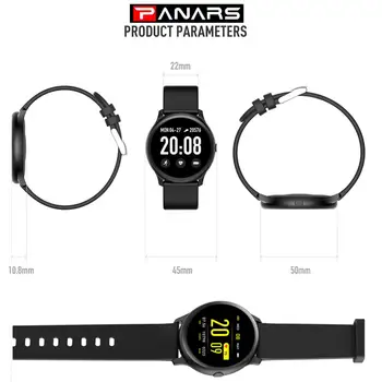 PANARS Inteligentní Digitální Hodinky Muži Sportovní Běžecké Bluetooth Zpráva Připomenutí Monitorování Srdeční Frekvence Alarm Dámské Pánské Náramkové Hodinky