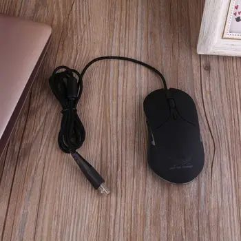 PC, Notebook, LED Světlo Optické Herní Myši Ergonomický 3200 DPI, 6 Tlačítek, USB Myš XXUC