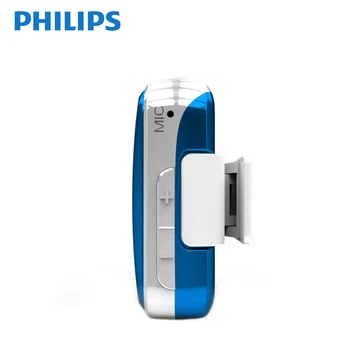 Philips Originální Mini MP3 Přehrávač Sport Fullsound Velký Displej S Funkcí Nahrávání/FM Rádio Běží Zpět Klip, Hudba SA2208