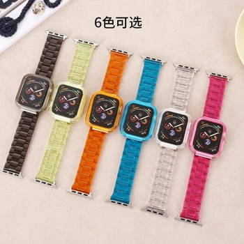 Plastové Watchband pro Apple Watch 6 5 SE Kapela 44mm Iwatch 42mm Série 4 3 Popruh na Zápěstí Příslušenství Smyčky 40mm Náhradní Náramek