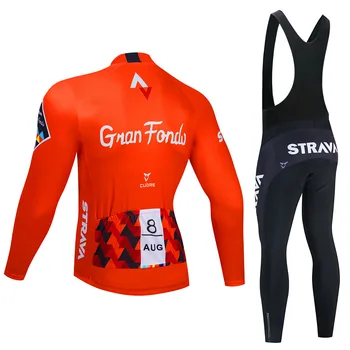 Podzimní STRAVA s Dlouhým Rukávem Cyklistika Jersey Set 2020 Quick-Dry MTB Cyklistické Kalhoty Jarní Závodní Silniční Kolo, Cyklistické Oblečení Set