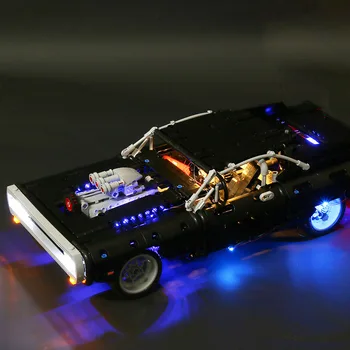 (Pouze světla)Technic Led Light Kit Pro 42111 Dom je Dodge Charger Stavební Bloky Model Hračky Osvětlení Nastavit dárek