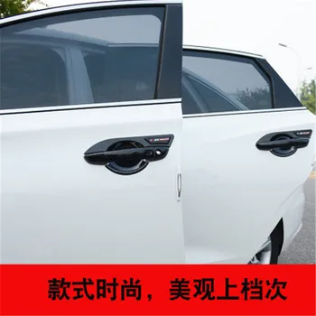 Pro 2018-2020 Changan CS35plus ABS Carbon fiber kliky Dveří Mísy Čalounění Dveří rukojeť Ochranný kryt Kryt Čalounění Car styling
