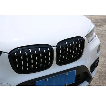 Pro BMW X1 F48 F49 2016-2019 Diamant Mřížka Meteor Style Přední Nárazník Gril Car Styling