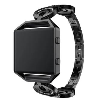 Pro Fitbit blaze slitiny nerezové oceli popruh Pro Fitbit blaze pánské hodinky dámy náramek výměnu příslušenství bez rámu