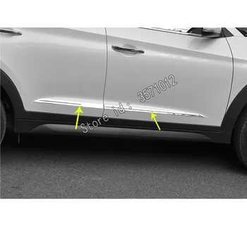 Pro Hyundai Tucson 2019 2020 car styling nerezové oceli, Dveřní obložení karoserie držet Pás Lití Proud lampa panel nárazníku 4ks