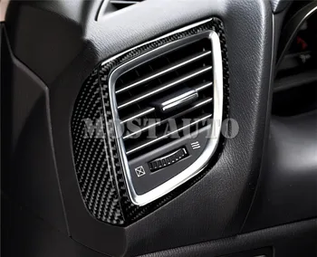 Pro Mazda 3 Uhlíkových Vláken Palubní desku, Boční Větrací otvor Výstupní Kryt Střihu-2018 4ks Auto Příslušenství, Vnitřní Auto Dekor Auto Trim