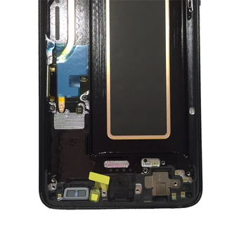 Pro Samsung Galaxy S9 G960 G9600 G960f LCD Displej Super AMOLED Dotykový Displej Montážní Rám Náhradní Díly Opravy