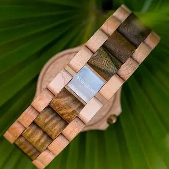 Pánské Hodinky Světelný PTÁK BOBO Luxusní Dřevěné Konstrukce Zobrazení Data Přijmout Přizpůsobit Dropshipping V Dřevěné Dárkové Krabici reloj hombre