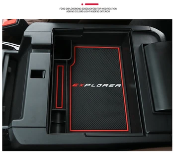 Přední Centrální Loketní opěrka Box Úložný Podnos Auto Organizátor Kontejner Pro Ford Explorer 2020 XLT Limited Platinum ST Příslušenství