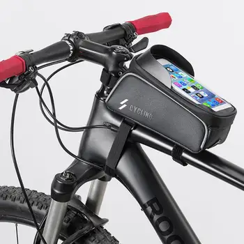 Přední Taška Smartphone Taška Kolo Dotykový Displej Vodotěsný Držák Na Mobilní Telefon Taška Cyklistika Navigační Sada Mountain Bike Taška
