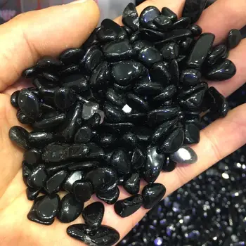 Přírodní Černý obsidián Spadl kámen leštěný minerální křišťálové kameny