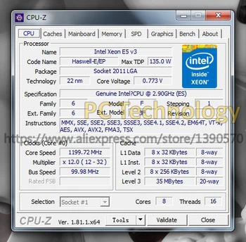 Původní Intel Xeon ES Verze E5-2667V3 QEYA E5 2667 V3 CPU 2.90 GHz 8-Core 35 E5 2667V3 LGA2011-3 processor E5-2667 V3