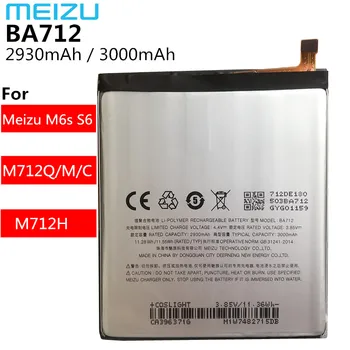 Původní Meizu Note 5 M5 Poznámka/M5 5S M5/M3 M3/M6s S6 M3 Poznámka L681H M681H M8c V8 Pro M6 poznámka X8 16 16 U10 Baterie