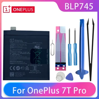 Původní Oneplus 7T Pro One Plus 7T PRO Telefon Baterie BLP745 4010mAh Vysoká Kapacita OnePlus Mobilní Telefon Baterie Zdarma Nástroje