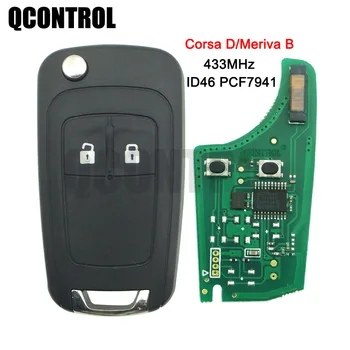 QCONTROL G4 -AM433TX Vozidla Dálkové klíč oblek pro opel /Vauxhall Corsa d oblek (2007 +,Meriva 2010 + s pcf7941 čip