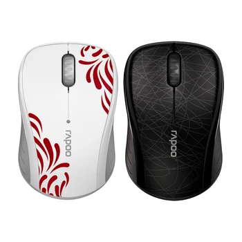 Rapoo 3100M bezdrátová myš Bluetooth 4.0 mouse 3 v režimu mute notebook desktop