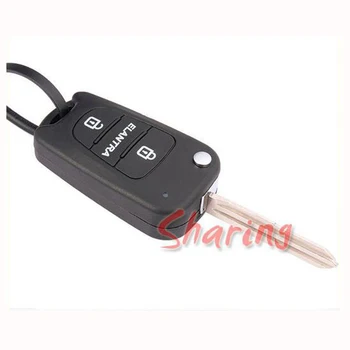 Remote Key Případě Pro Hyundai Elantra 2 Tlačítka Flip Vzdálené Klíčové Případě
