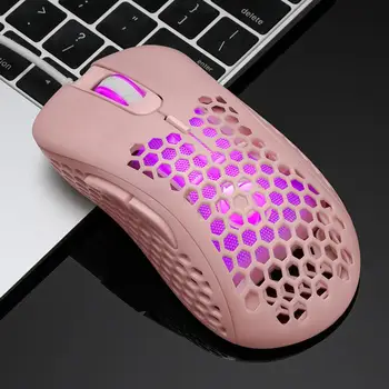 RGB Gaming Mouse Ergonomický USB Kabelové Hráč Mause Honeycomb Duté 6 Key Magic LED Myš Pro PC Desktop Laptop Notebook