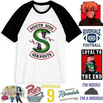 Riverdale T-košile Muži/Ženy T Košile Krátký Rukáv Módní Ležérní Jižní Straně Hadi Harajuku Vysoce Kvalitní Tričko Muž/žena
