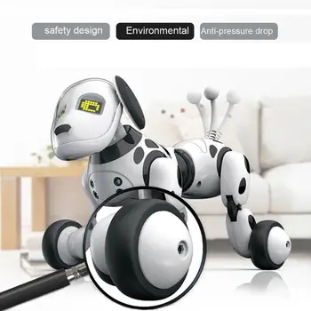 Roztomilý RC Chytrý Pes 2.4 G Bezdrátové Dálkové Ovládání Inteligentní Zvířata Hračka, robotický Pes, Dálkové Ovládání, Hračky, Děti, Hračky Elektronické Hračky