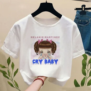 Ry Baby T-shirt Ženy Melanie Martinez Tisk T Košile Harajuku Tumblr Letní Krátký Rukáv T Shirs Ležérní korejský Vrcholy